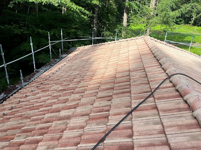 鳴沢村　屋根塗装工事